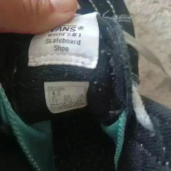 Vans Kids Sneakers - Black and Multicolor Checkered - Picture 12 of 15